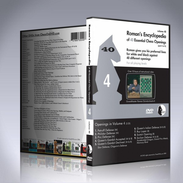 Encyclopedia of Chess Openings Vol 4 – GM Roman Dzindzichashvili