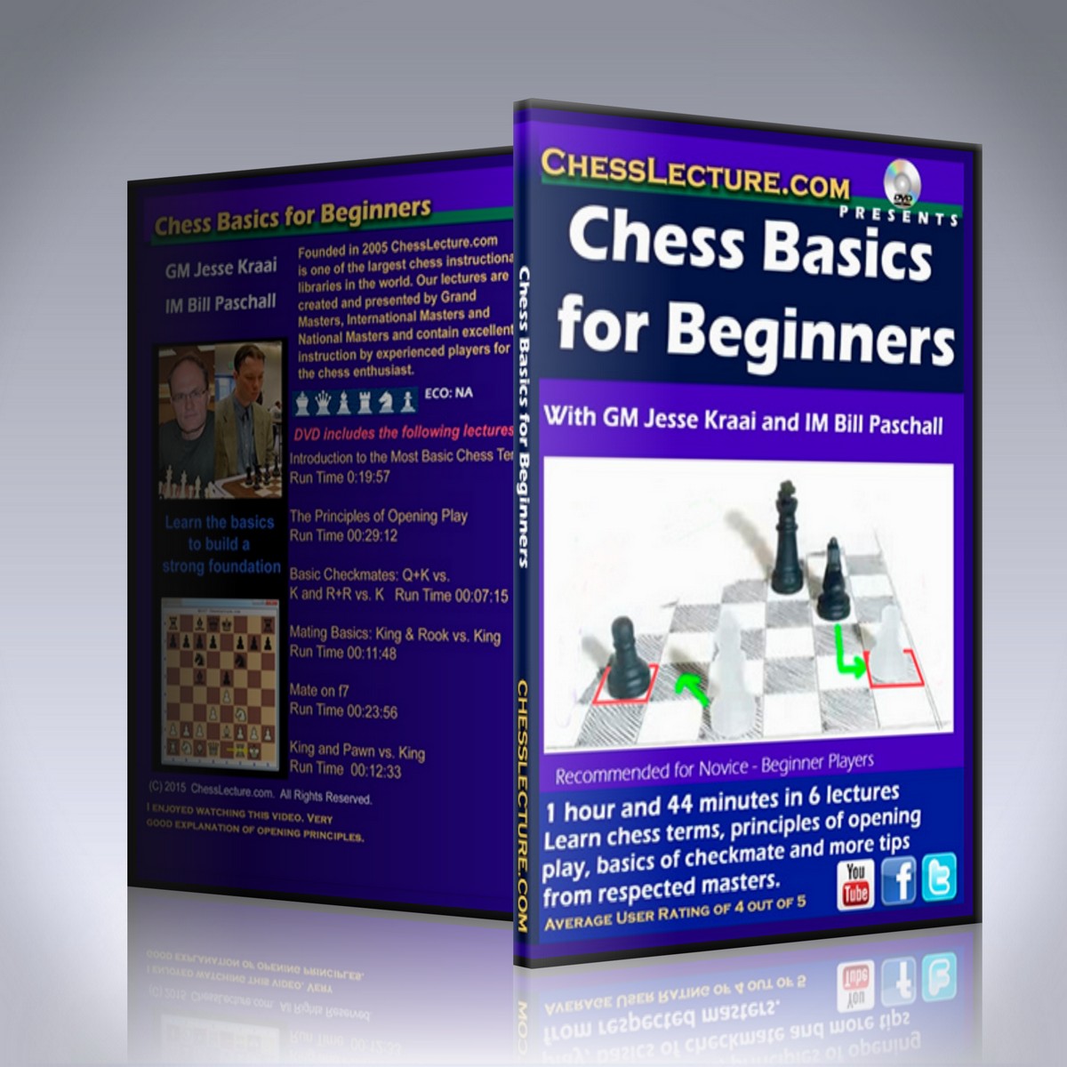 Chess Basics for Beginners – GM Jesse Kraai and IM Bill Paschall