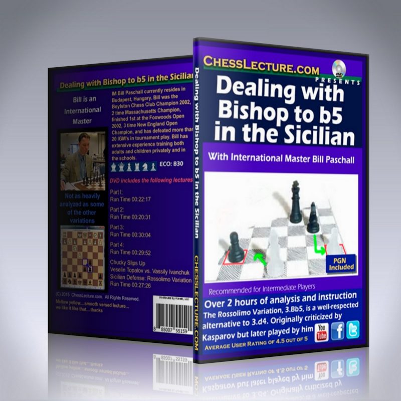 Dealing with the Bishop to b5 in the Sicilian – IM Bill Paschall