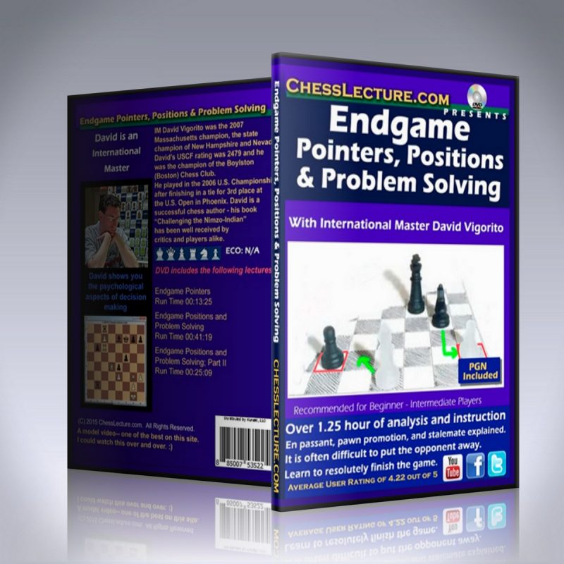 Endgame Pointers, Positions and Problem Solving – IM David Vigorito