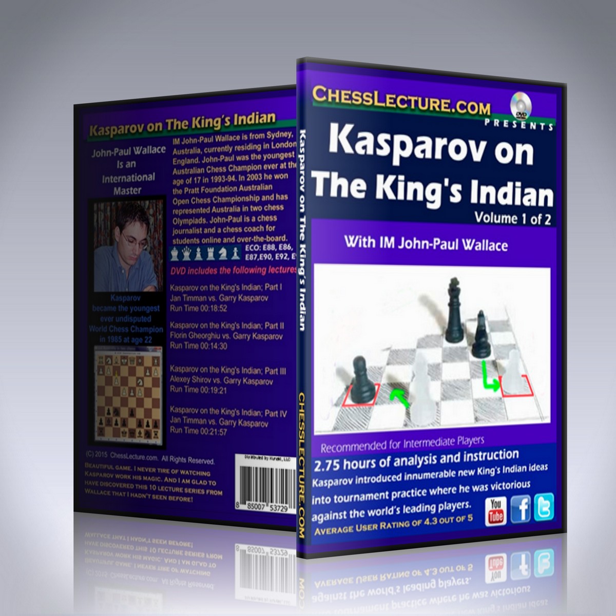Kasparov on the King’s Indian 2 DVD set – IM John-Paul Wallace