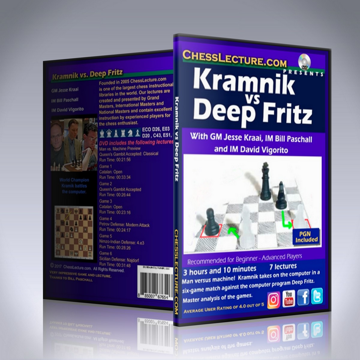 Kramnik vs Deep Fritz – GM Jesse Kraai, IM Bill Paschall and IM David Vigorito