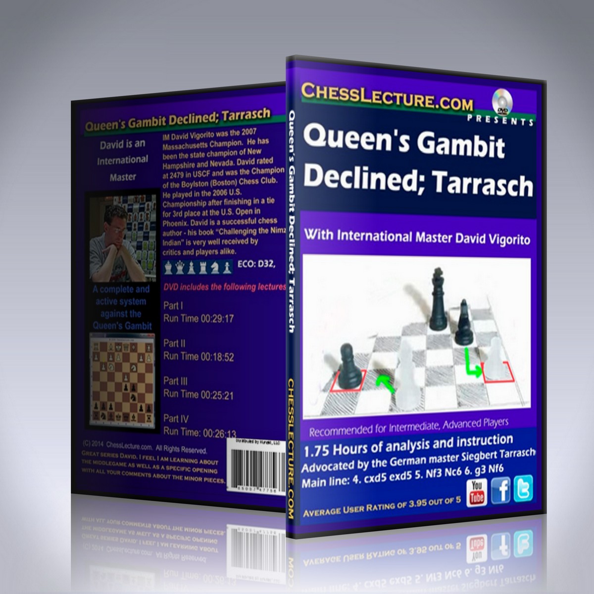 Queen’s Gambit Declined: Tarrasch – IM David Vigorito