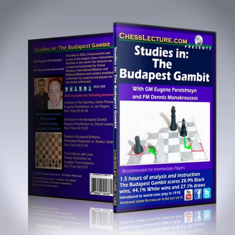 Studies in: The Budapest Gambit – GM Eugene Perelshteyn and FM Dennis Monokroussos
