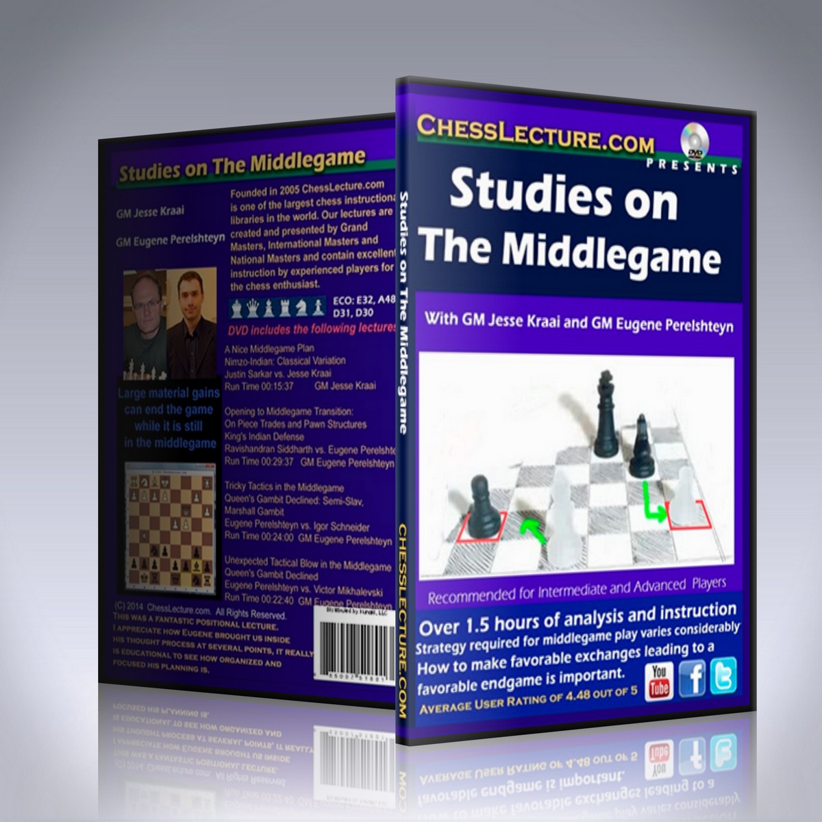 Studies on The Middlegame – GM Jesse Kraai and GM Eugene Perelshteyn
