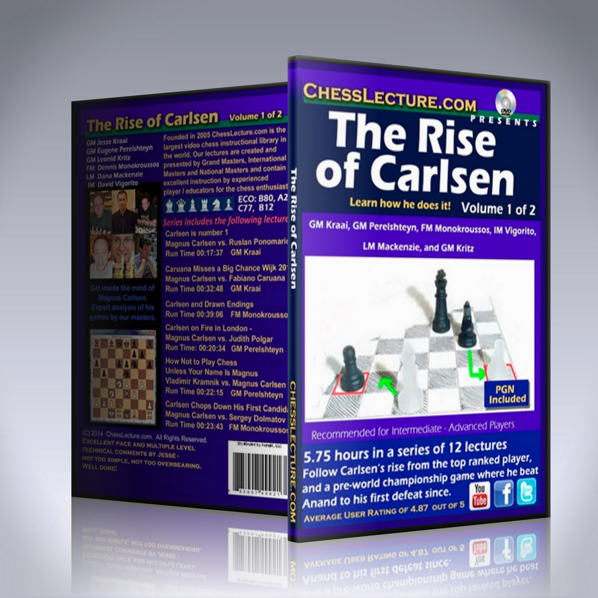 The Rise of Carlsen 2 DVD Set