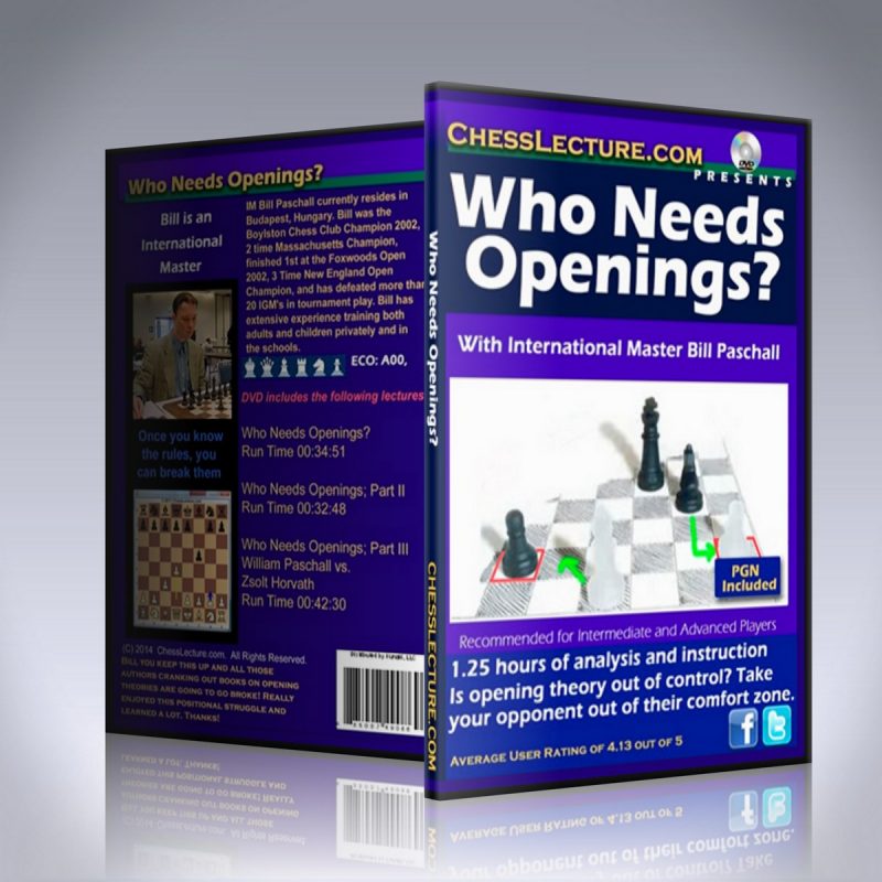 Who Needs Openings? – IM Bill Paschall