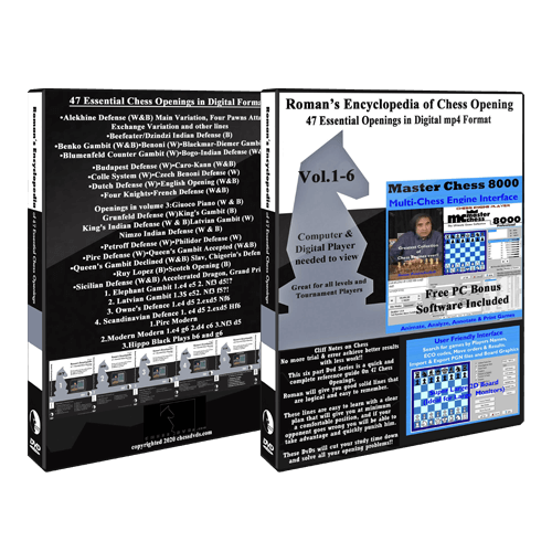 Roman’s Encyclopedia of Chess Openings Collection (6 Digital DVDs)
