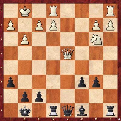 10.0-0 d4! 11.Na4 0-0 12.Bg5 Re8!? 13.Re1 h6 14.Bxf6 Qxf6 15.Nxb6 axb6 16.Bxc6 bxc6 17.Qxd4 Qd8