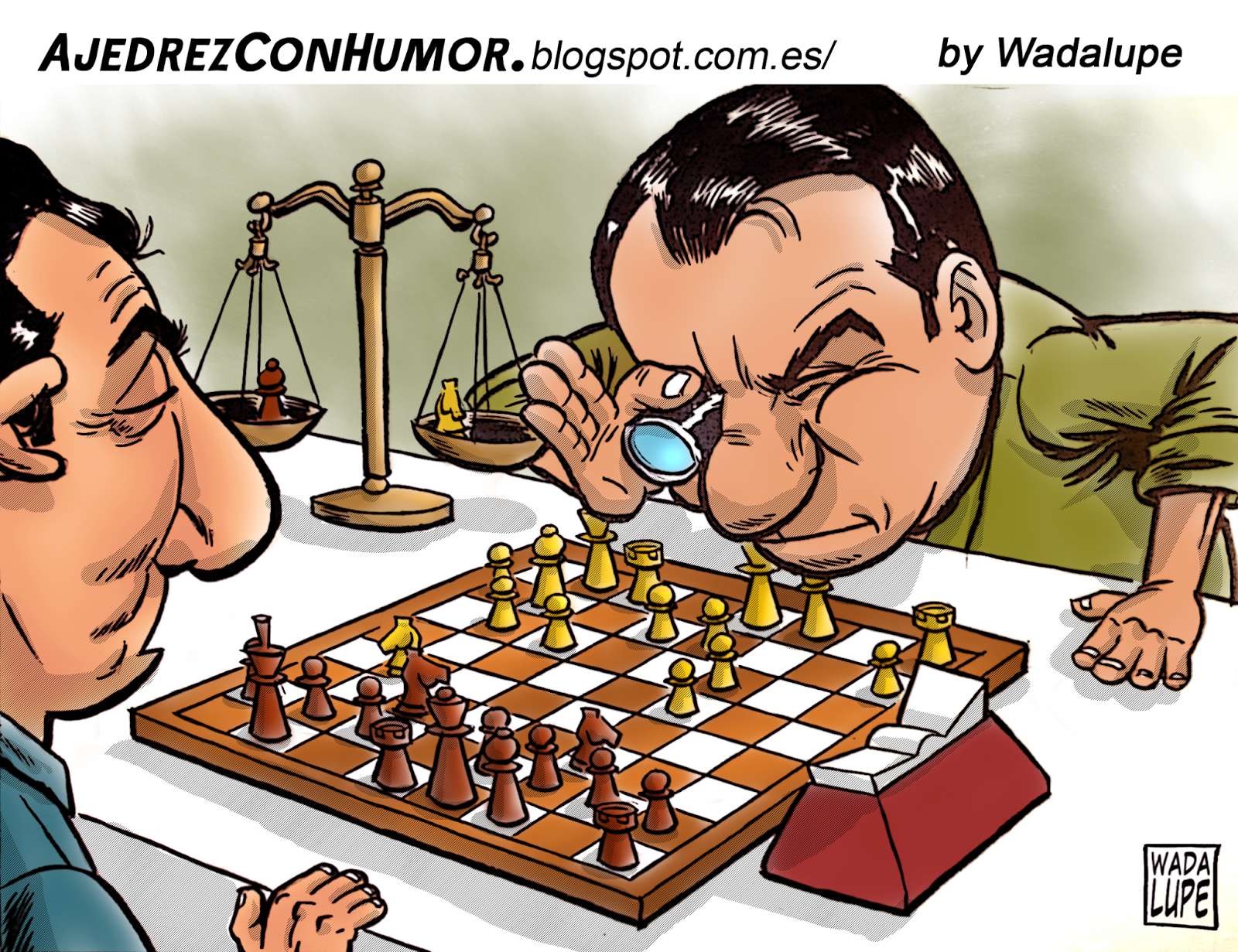 Шарж шахматист