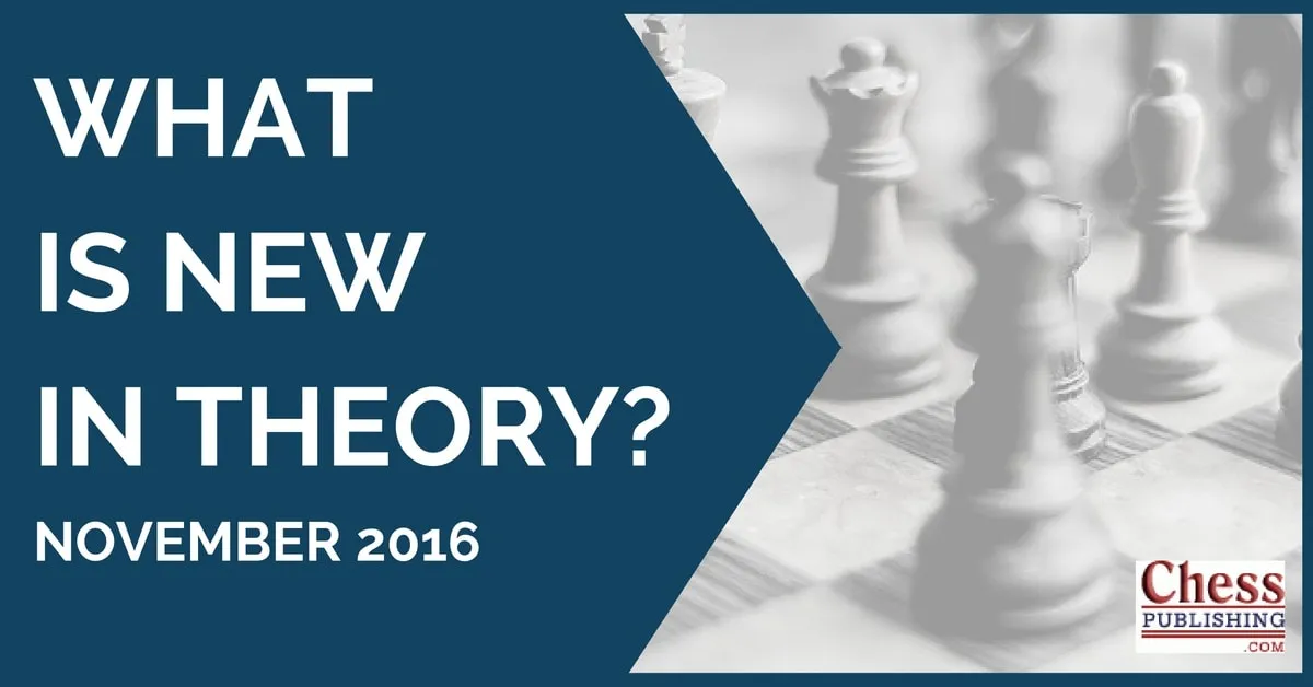 What is New in Theory? (November 2016)