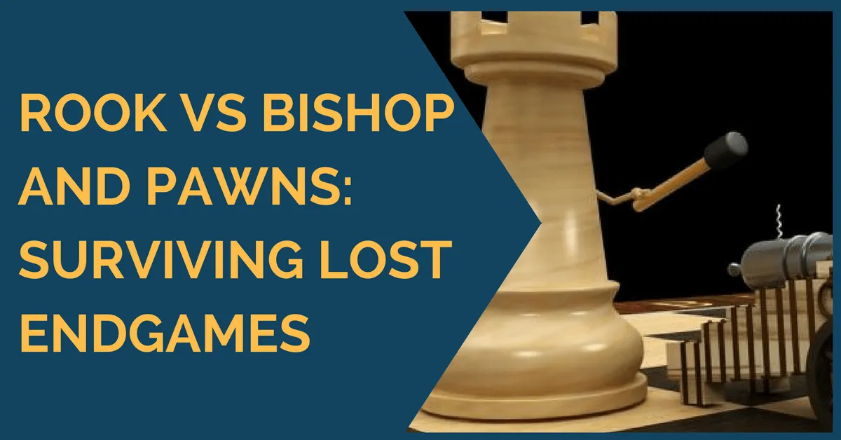 Rook vs Bishop and Pawns: Surviving Lost Endgames