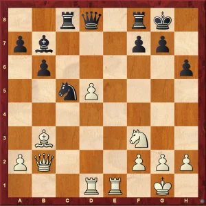 Passed Pawns in Middlegames: Caglar-Dragnev diagram 1