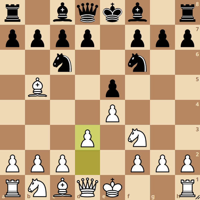 Ruy Lopez, Berlin Defense w/ 4.d3 - Standard chess #52 