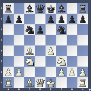 3…dxc3 4.Nxc3 Nc6 5.Nf3 d6 6.Bc4 Nf6