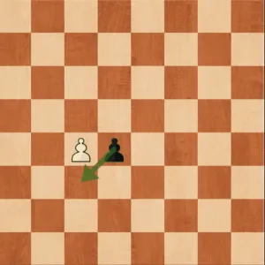Black pawn on d4