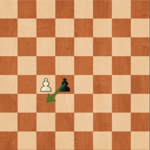 Black pawn on d4